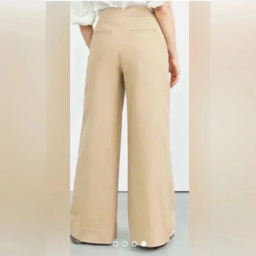 Maeve Anthropologie Pleated Wide-Leg Pants Trousers | 4 - Picture 2 of 10